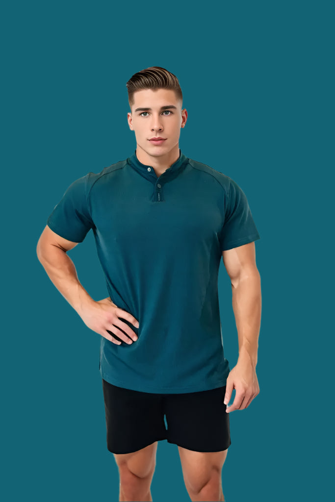 Men’s Ace Short Sleeve Golf Shirt - Titan Blue BodCraft