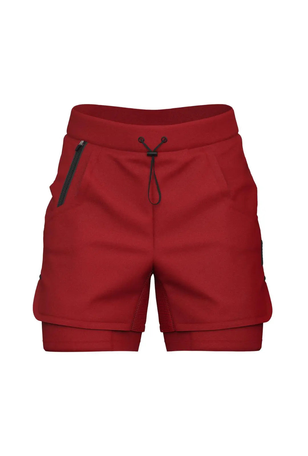 Total War Ai1 Lined Training Short - Candy Apple Red Bodcraft