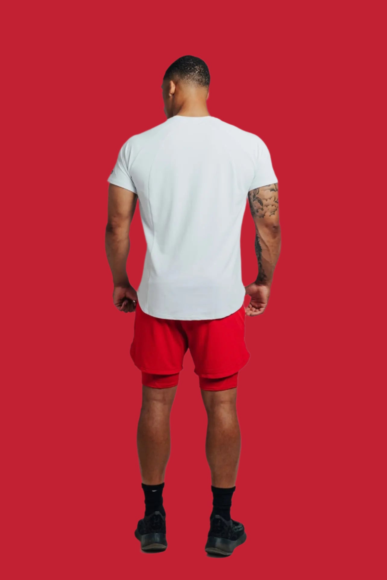 Total War Ai1 Lined Training Short - Candy Apple Red Bodcraft