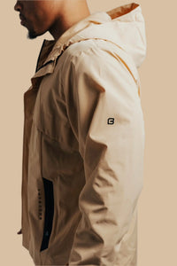 Close-up of the side zip pocket on the King's Gold Stealth jacket