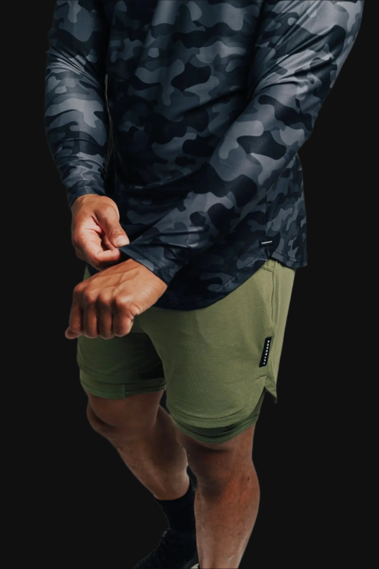 Total War Ai1 “Give Your All” Long Sleeve - Black Camo Bodcraft