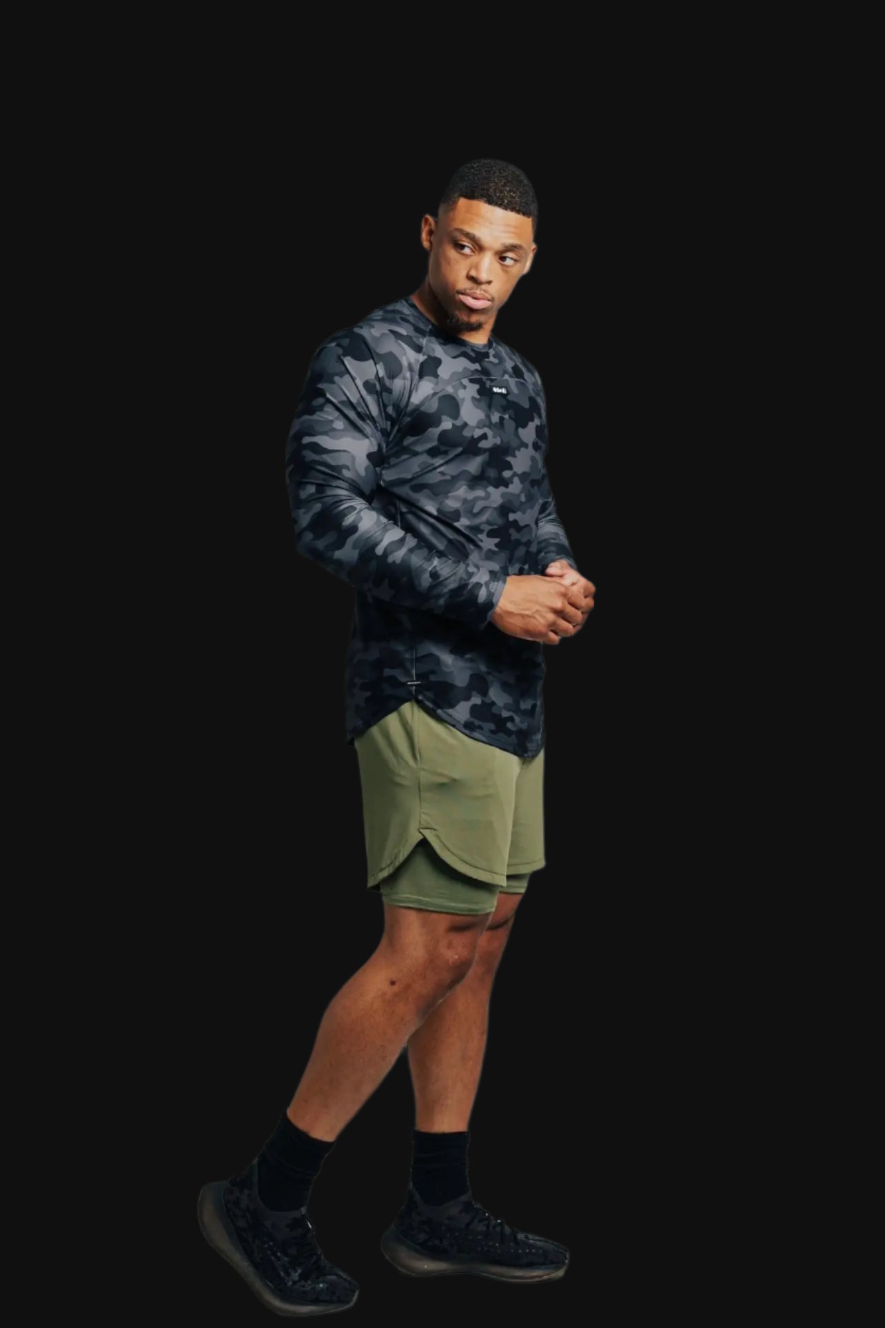 Total War Ai1 “Give Your All” Long Sleeve - Black Camo Bodcraft