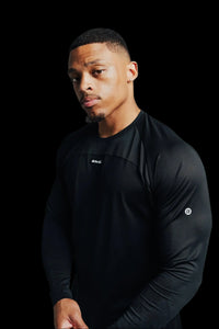Total War Ai1 “Give Your All” Long Sleeve - Midnight Black Bodcraft
