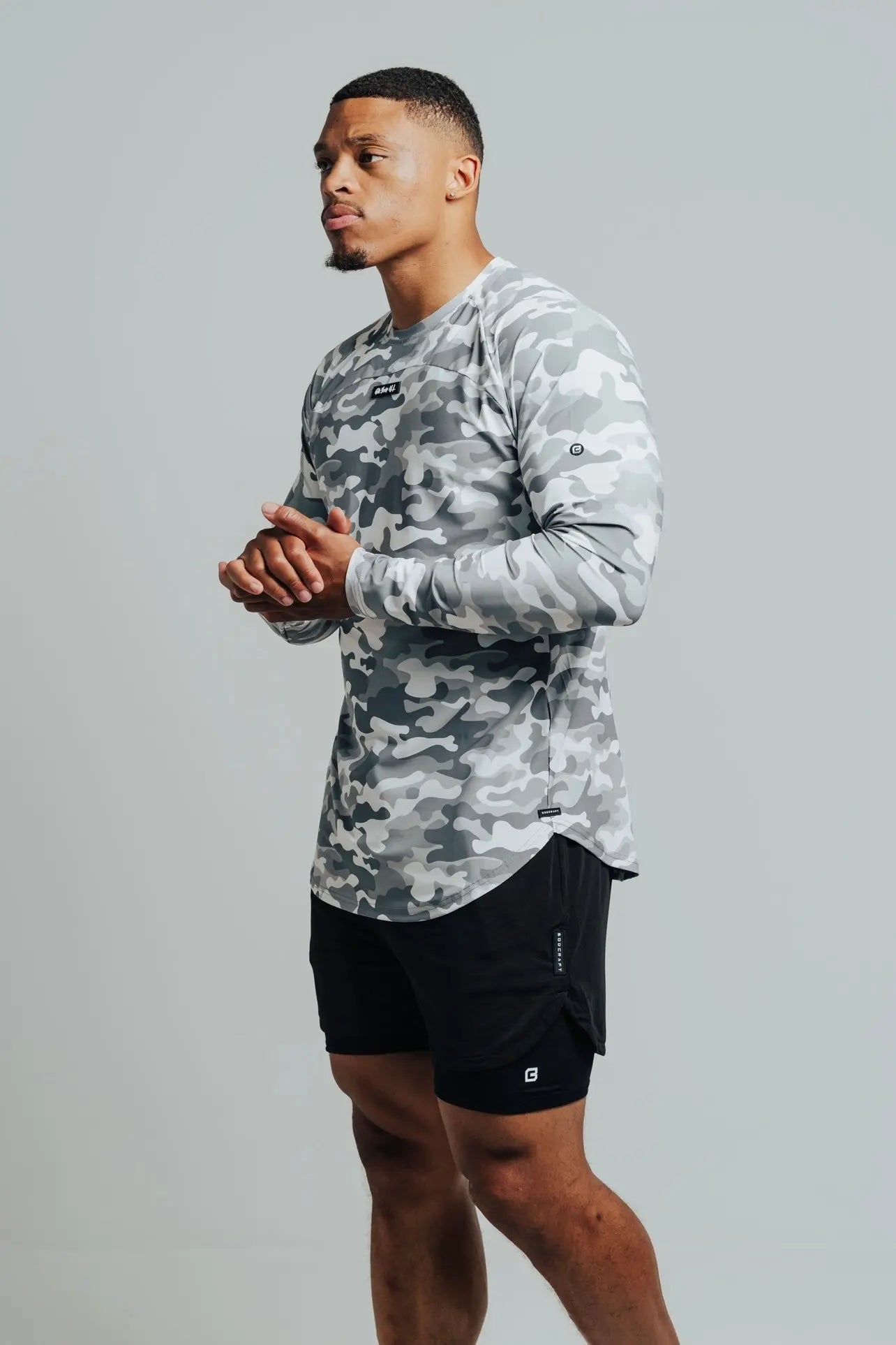 Total War Ai1 “Give Your All” Long Sleeve - Snow Camo Bodcraft