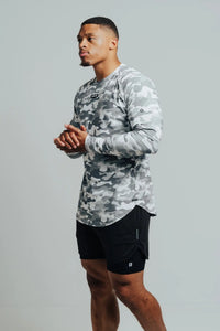 Total War Ai1 “Give Your All” Long Sleeve - Snow Camo Bodcraft