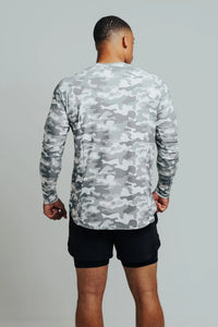 Total War Ai1 “Give Your All” Long Sleeve - Snow Camo Bodcraft