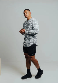 Total War Ai1 “Give Your All” Long Sleeve - Snow Camo Bodcraft