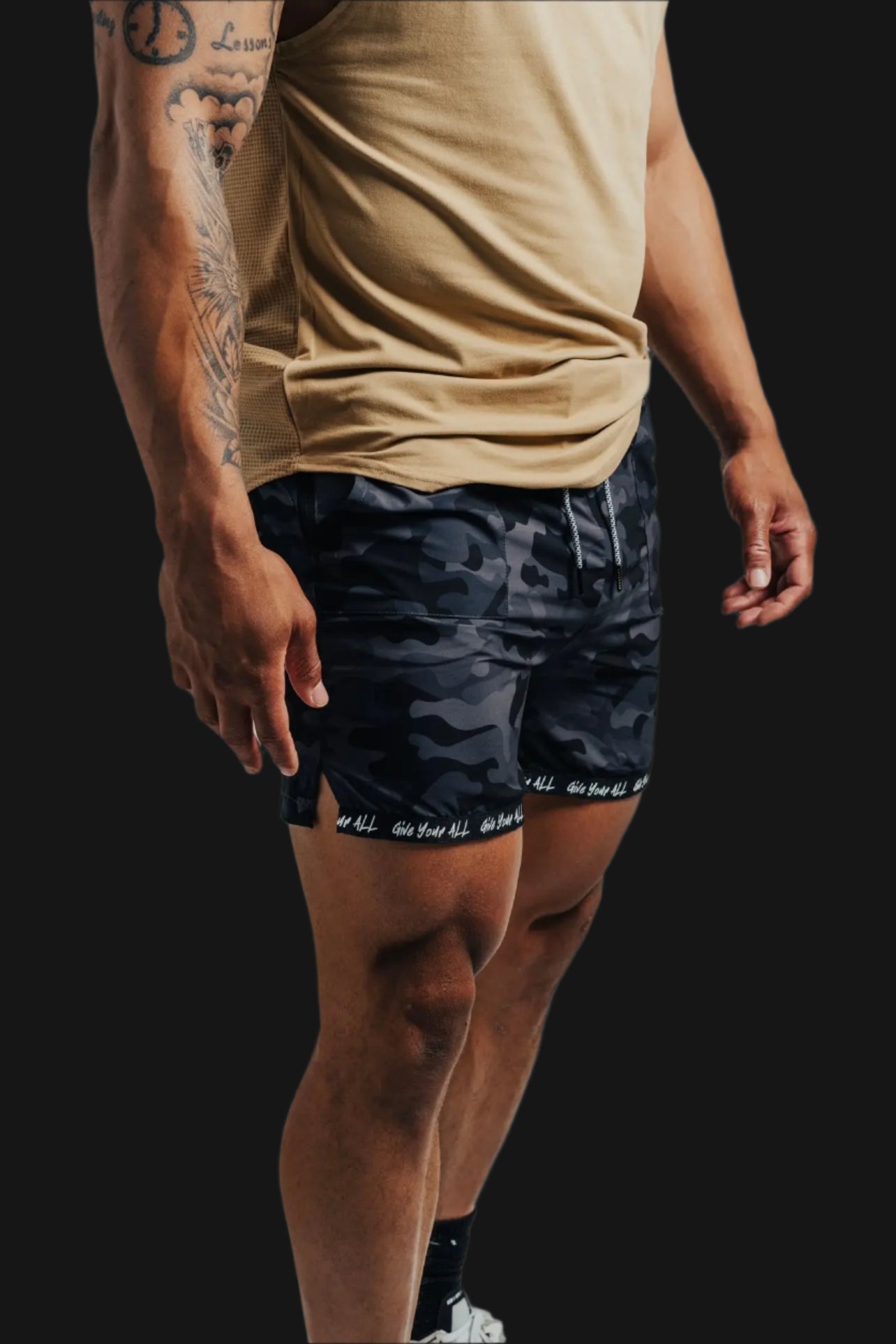 Total War Ai1 “Give Your All” Short - Black Camo Bodcraft