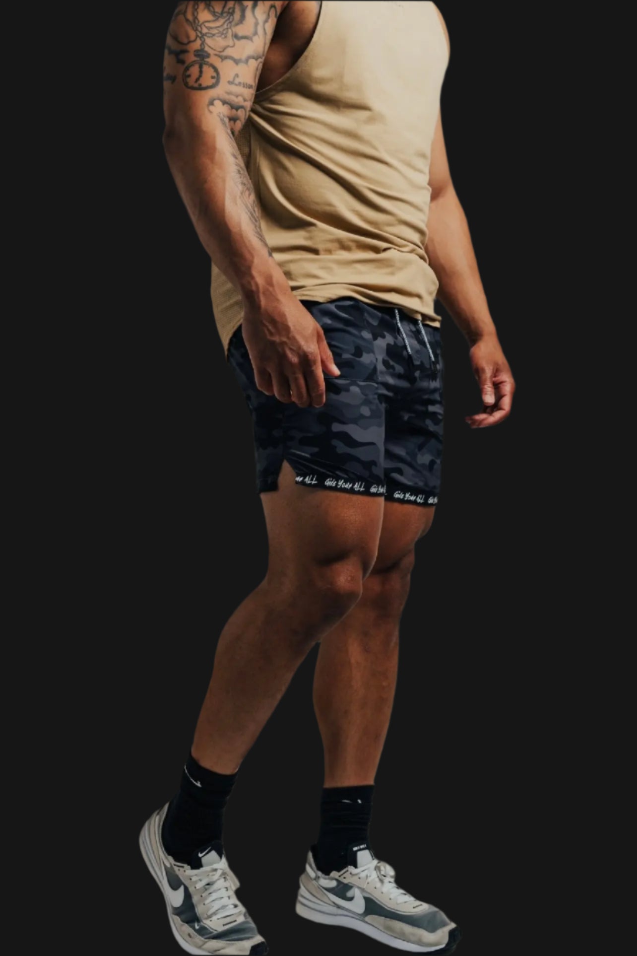 Total War Ai1 “Give Your All” Short - Black Camo Bodcraft