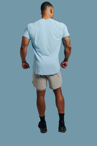 Total War Ai1 “Give Your All” Short Sleeve - Carolina Blue Bodcraft