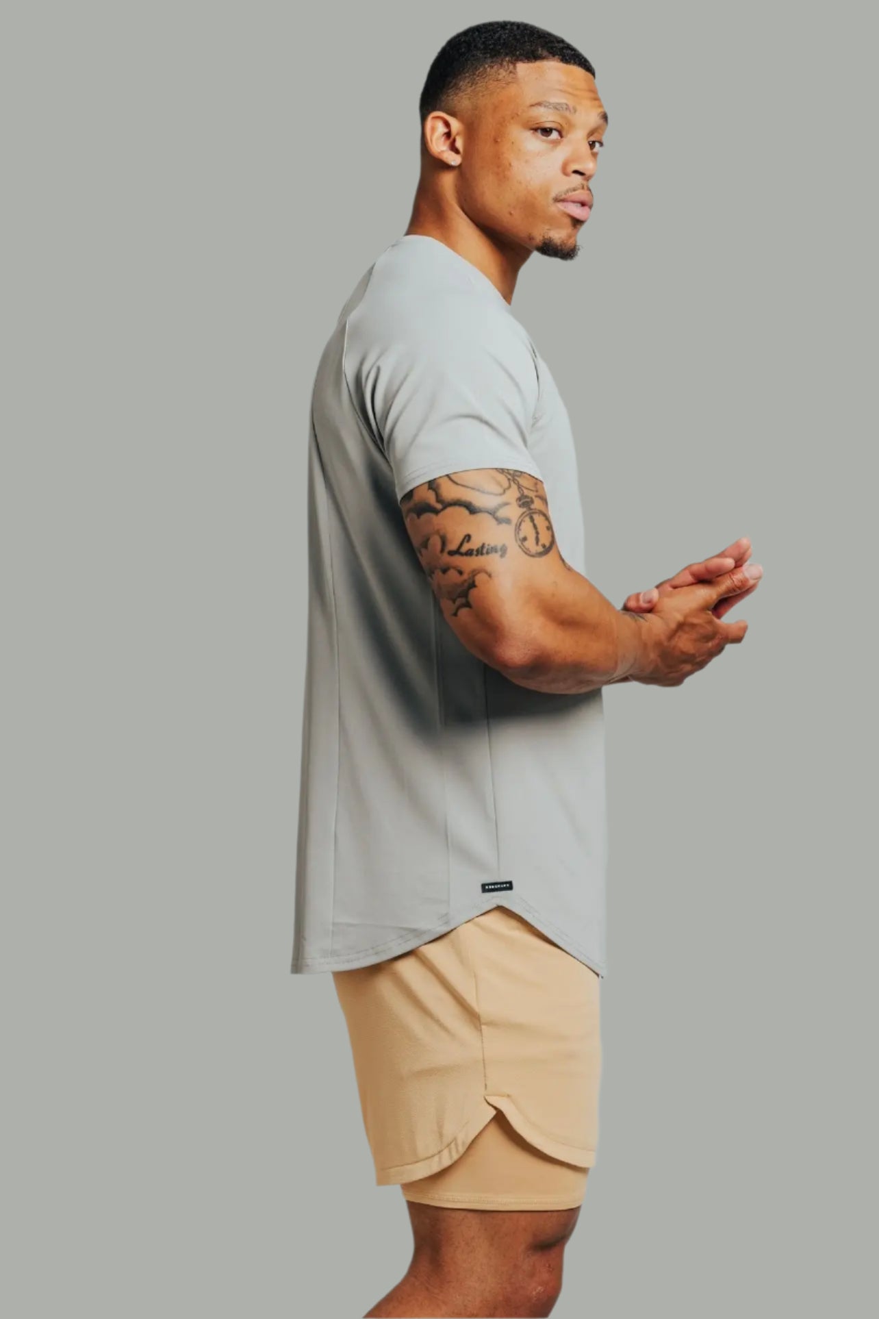 Total War Ai1 “Give Your All” Short Sleeve - Ghost Grey Bodcraft