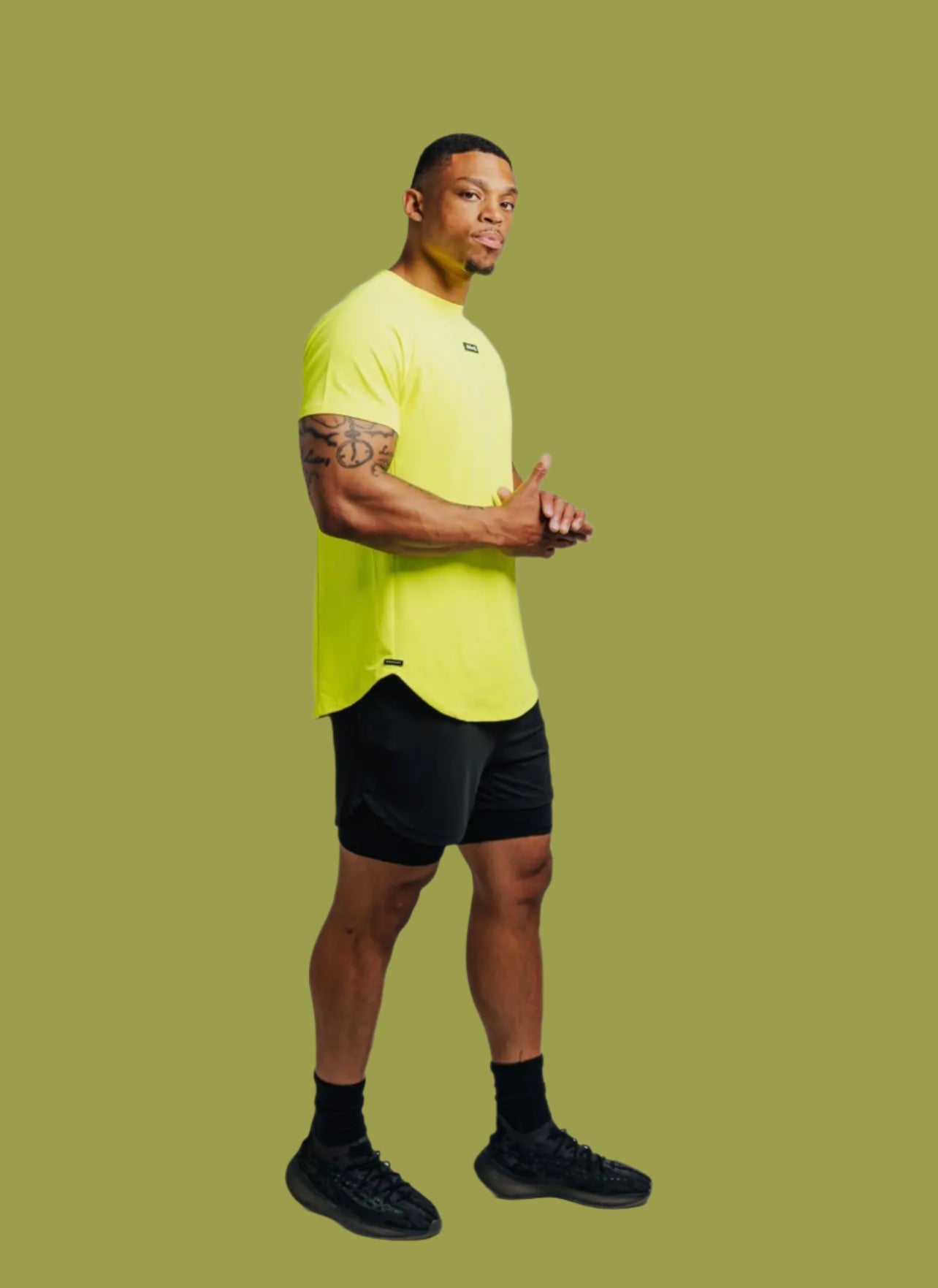 Total War Ai1 “Give Your All” Short Sleeve - Highlighter Yellow Bodcraft