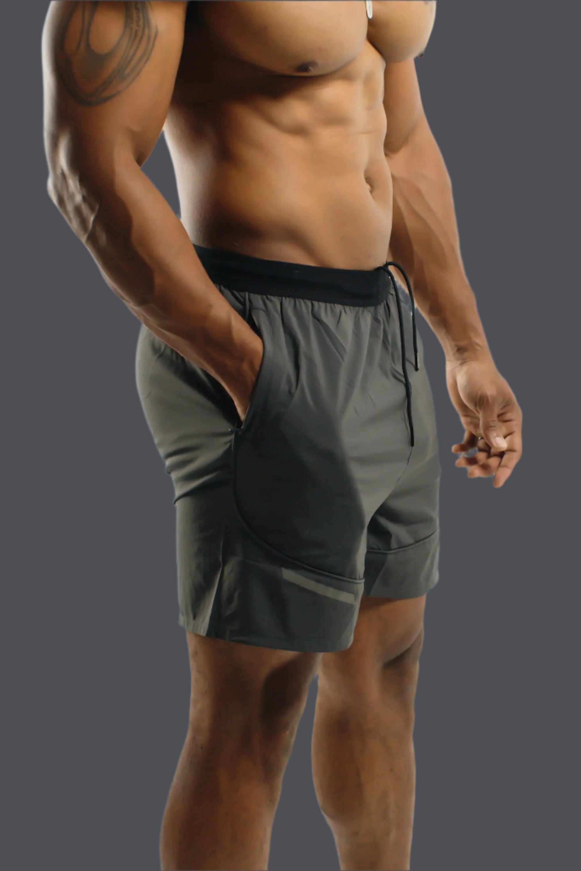 Total War Battle Shorts- Storm Grey Bodcraft