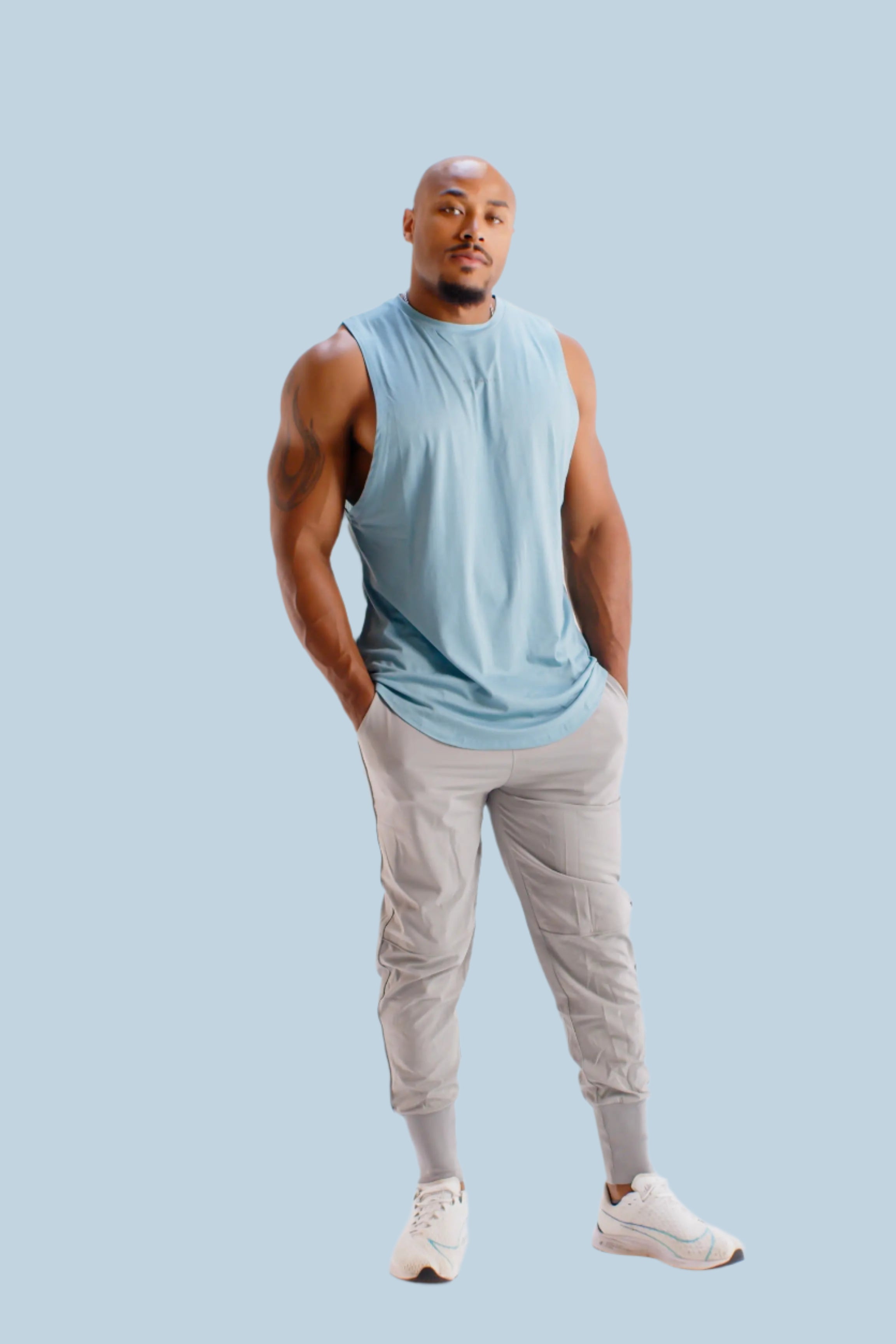 Total War Battle Sleeveless - Air Force Blue BodCraft