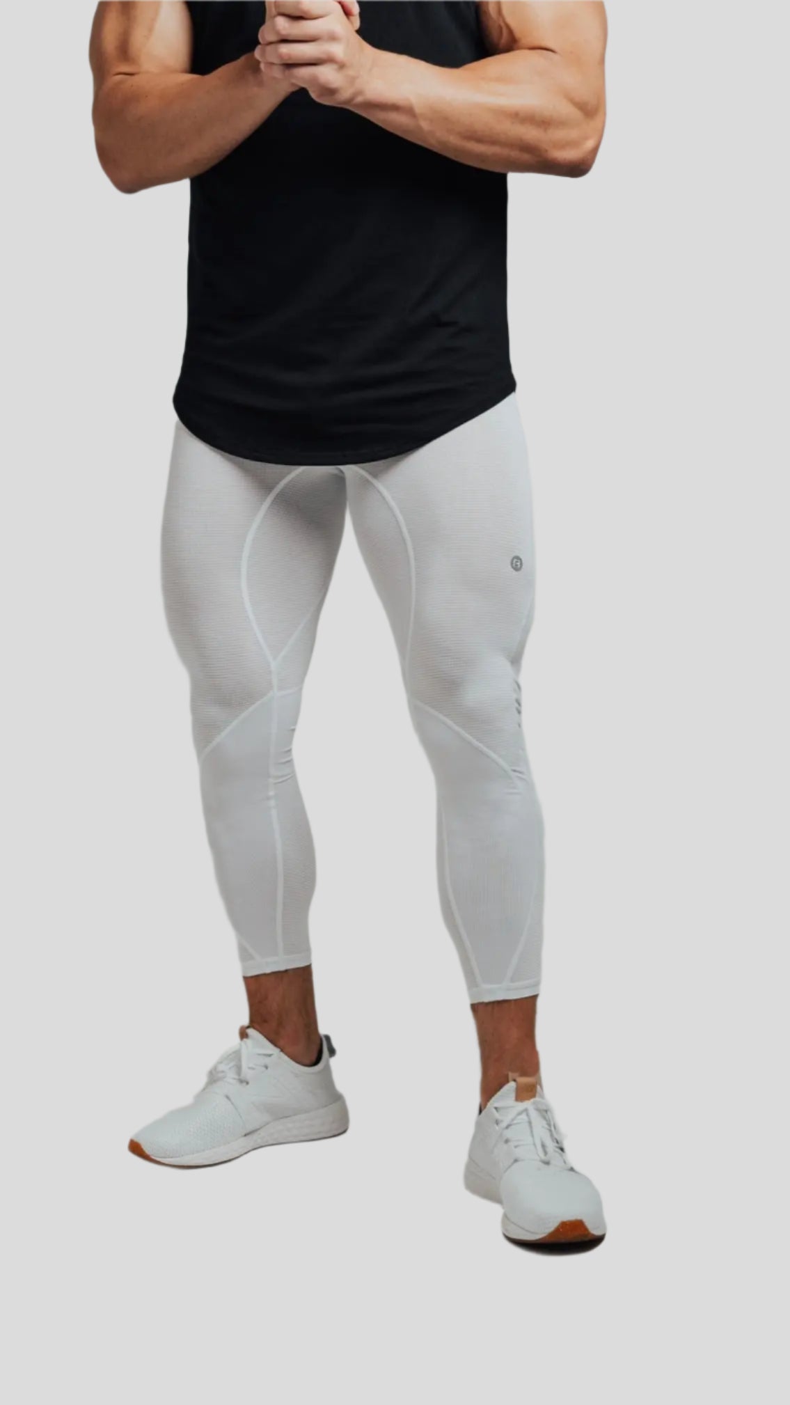 Total War Battle Vented Mesh Training Tight - Blizzard White Bodcraft