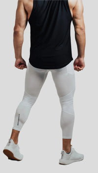 Total War Battle Vented Mesh Training Tight - Blizzard White Bodcraft