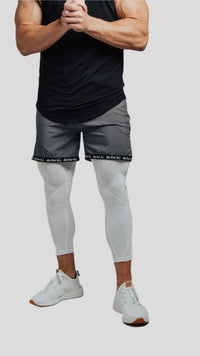 Total War Battle Vented Mesh Training Tight - Blizzard White Bodcraft