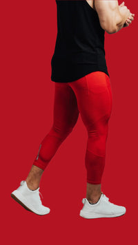 Total War Battle Vented Mesh Training Tight - Candy Apple Red Bodcraft