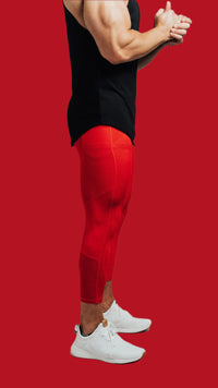 Total War Battle Vented Mesh Training Tight - Candy Apple Red Bodcraft