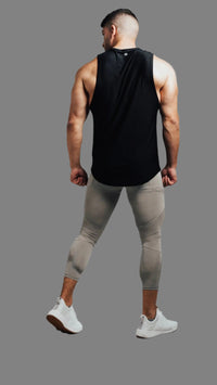 Total War Battle Vented Mesh Training Tight - Ghost Grey Bodcraft