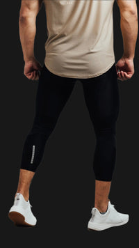Total War Battle Vented Mesh Training Tight - Midnight Black Bodcraft