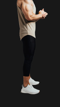 Total War Battle Vented Mesh Training Tight - Midnight Black Bodcraft