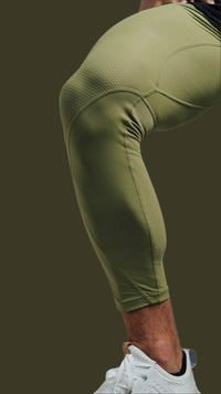 Total War Battle Vented Mesh Training Tight - Olive Green Bodcraft