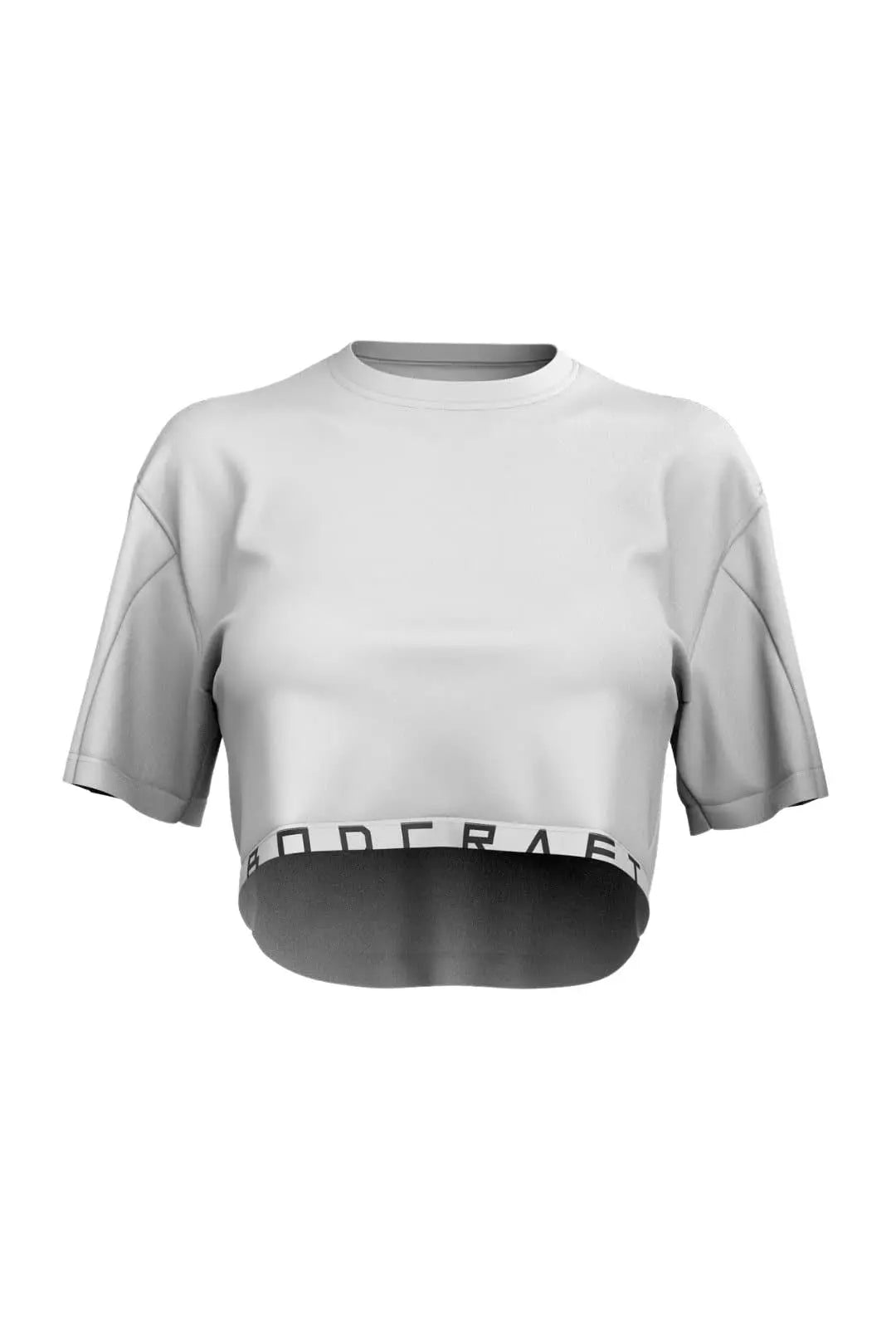 Total War Energy Sleeved Crop - Blizzard White Bodcraft