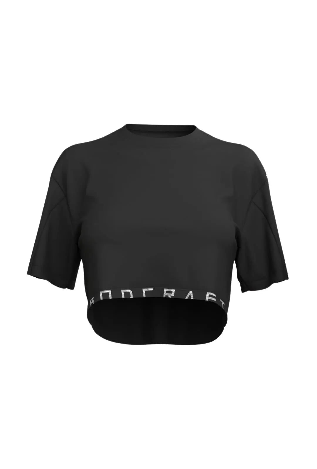 Total War Energy Sleeved Crop - Midnight Black Bodcraft