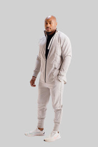 Total War Lux Full-Zip Jacket - Pebble Grey Bodcraft