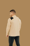 Men’s Ace Long Sleeve Golf Shirt - King’s Gold / Black BodCraft