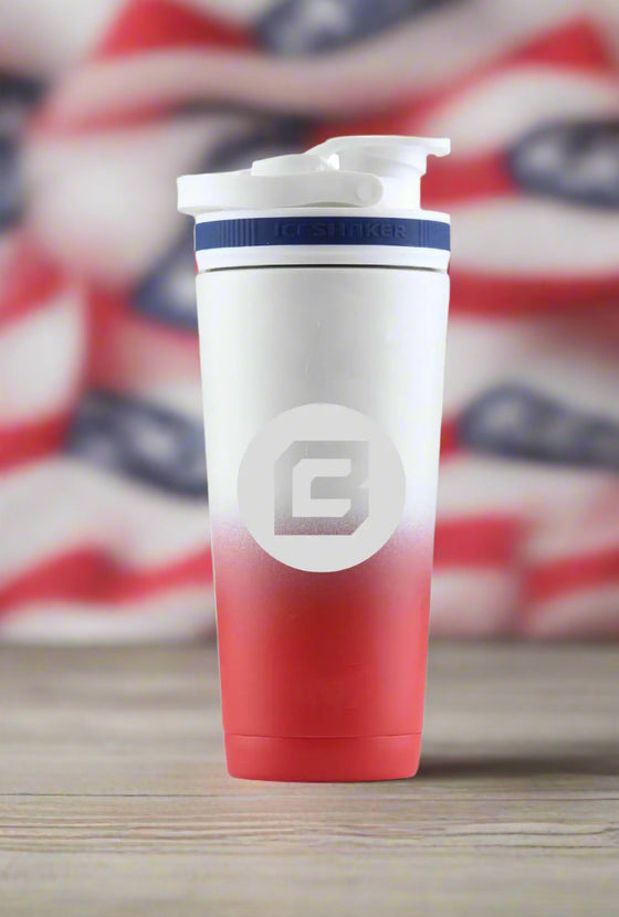 26 oz. stainless steel shaker bottle