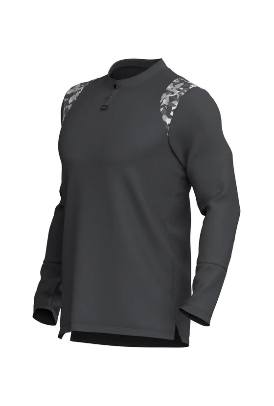 Men’s Ace Long Sleeve Golf Shirt - Storm Grey/Camo BodCraft