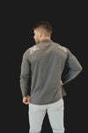 Men’s Ace Long Sleeve Golf Shirt - Storm Grey/Camo BodCraft