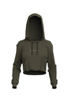 Origin Performance Crop Hoodie - Army Green Bodcraft