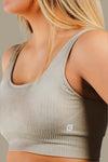 Recharge Ribbed Bra - Shaker Beige Bodcraft