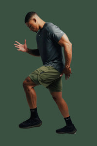 Total War Ai1 Lined Training Short - Army Green Bodcraft