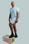 Total War Ai1 Lined Training Short - Pebble Grey Bodcraft