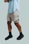 Total War Ai1 Lined Training Short - Pebble Grey Bodcraft
