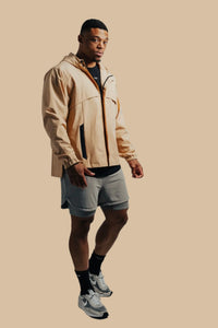 King's Gold Stealth jacket, walking three-quarter view
