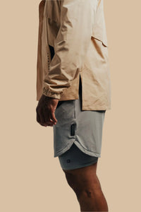 Split hem detail on the King's Gold Stealth jacket