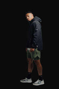 Midnight Black Stealth jacket, full-length side view