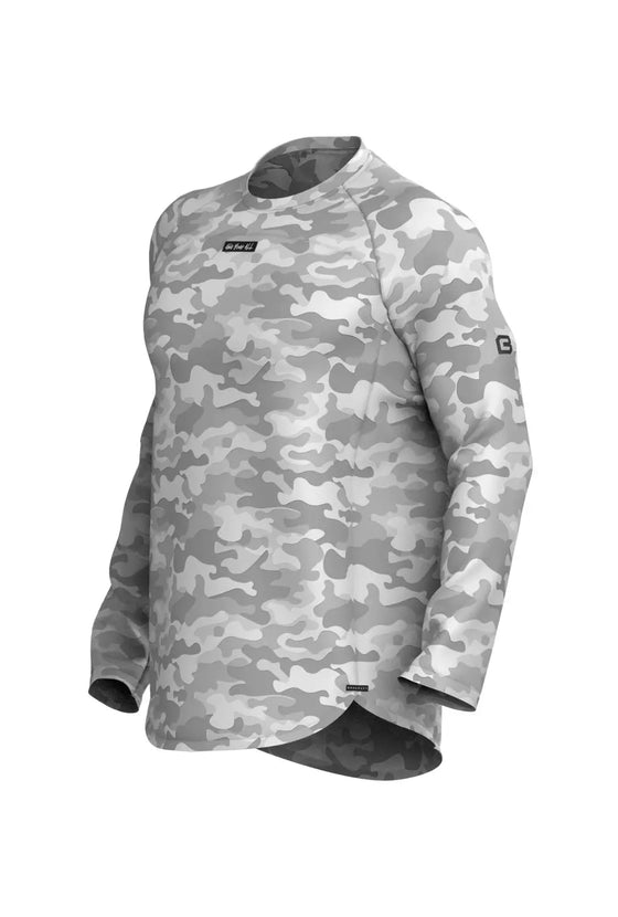 Total War Ai1 “Give Your All” Long Sleeve - Snow Camo Bodcraft