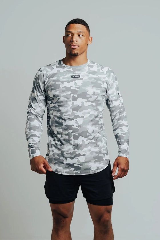 Total War Ai1 “Give Your All” Long Sleeve - Snow Camo Bodcraft