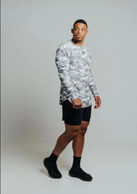 Total War Ai1 “Give Your All” Long Sleeve - Snow Camo Bodcraft