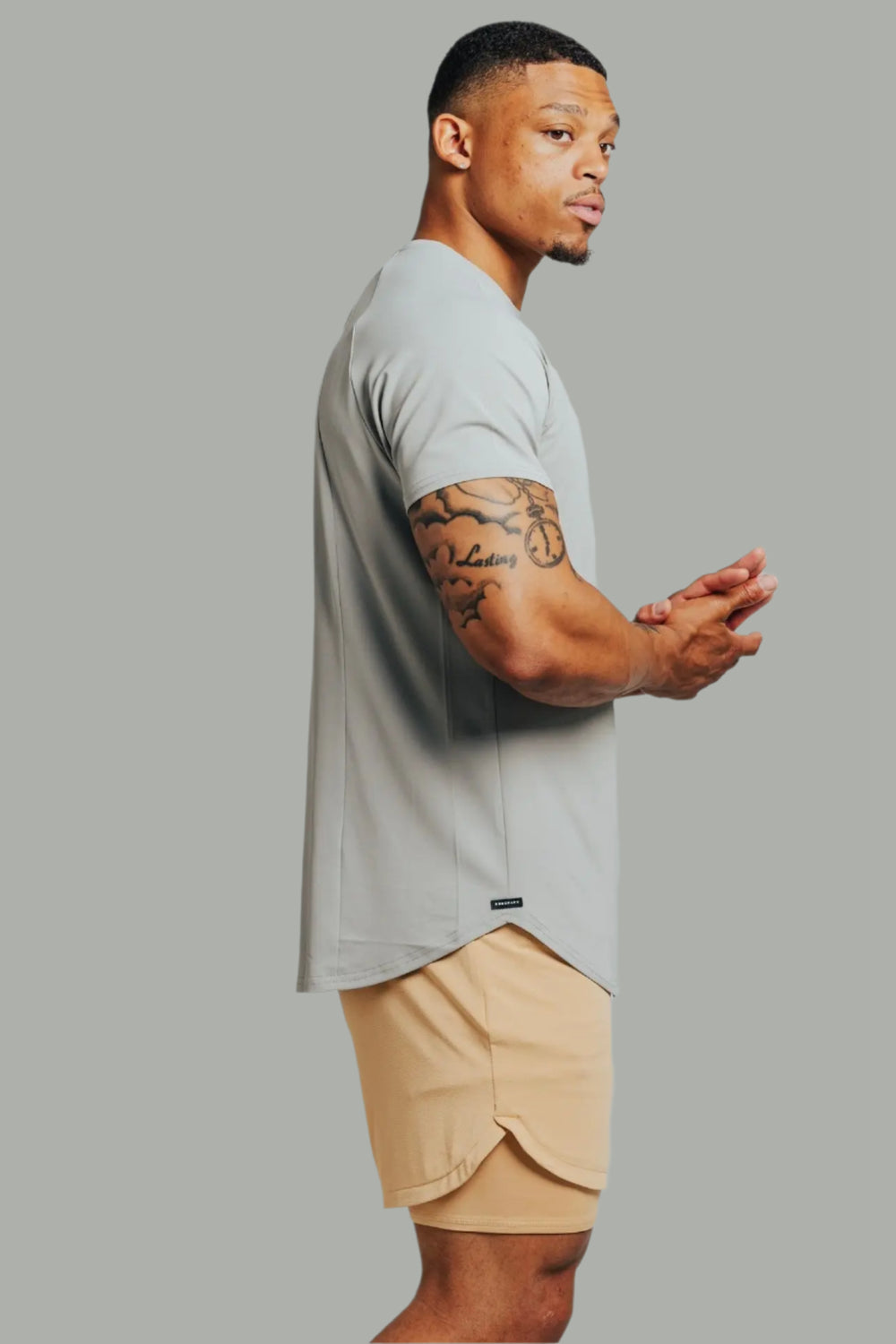 Total War Ai1 “Give Your All” Short Sleeve - Ghost Grey Bodcraft