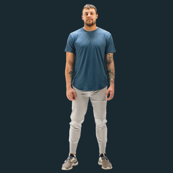 Total War Battle Short Sleeve - Slate Blue Bodcraft