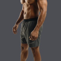 Storm Grey men's Battle shorts at a slight angle, relaxed stance