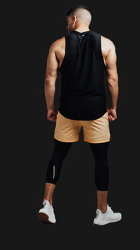 Total War Battle Vented Mesh Training Tight - Midnight Black Bodcraft