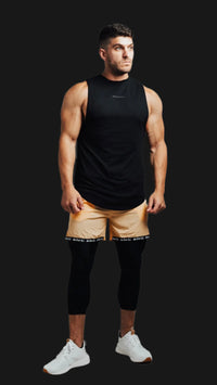 Total War Battle Vented Mesh Training Tight - Midnight Black Bodcraft